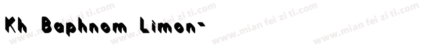 Kh Baphnom_Limon字体转换